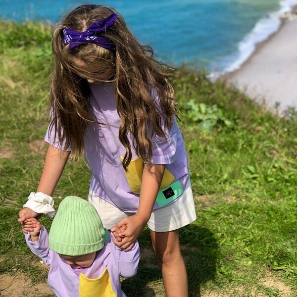 Bluza BASIC oversize fiolet