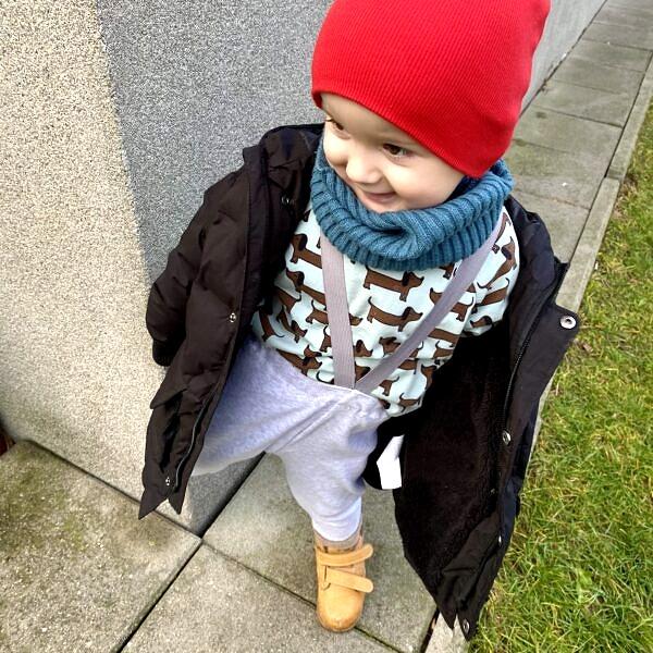 spodnie NA SZELKACH szare